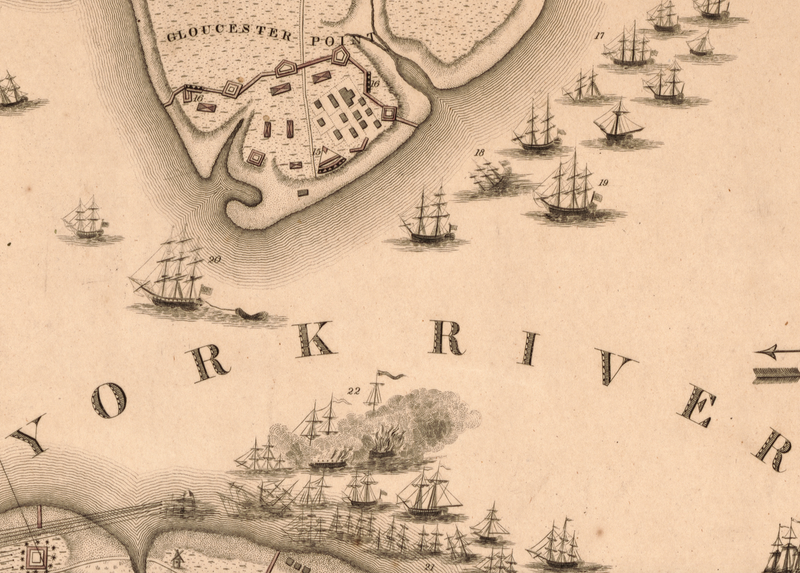 Battle Archives Map Yorktown, Virginia (1781) #4