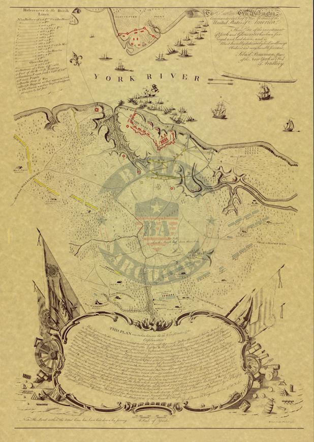 Battle Archives Map Yorktown, Virginia (1781) #5