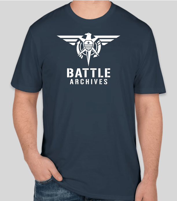 Battle Archives Shirts & Tops Battle Archives Logo T-shirt, Navy Blue