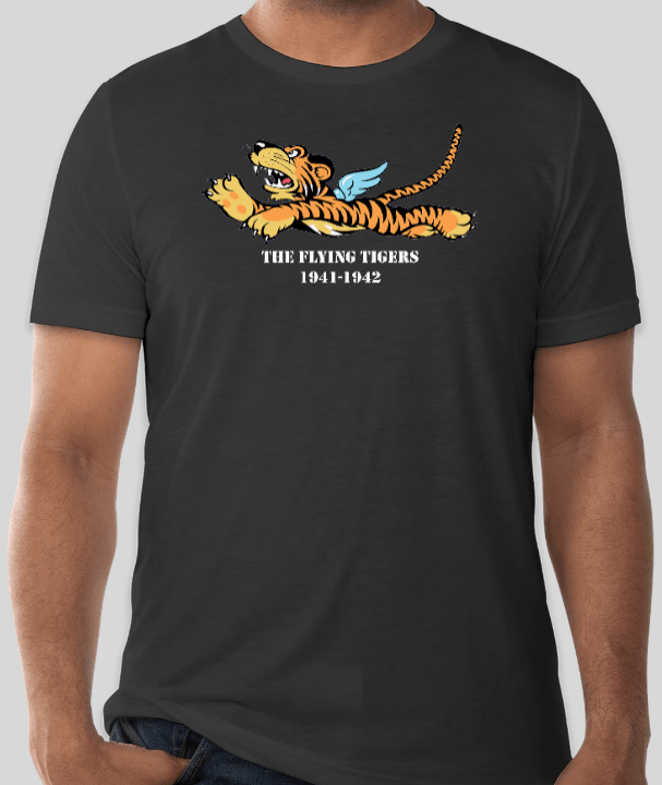 Battle Archives T-Shirt Small / Charcoal Flying Tigers Logo T-Shirt